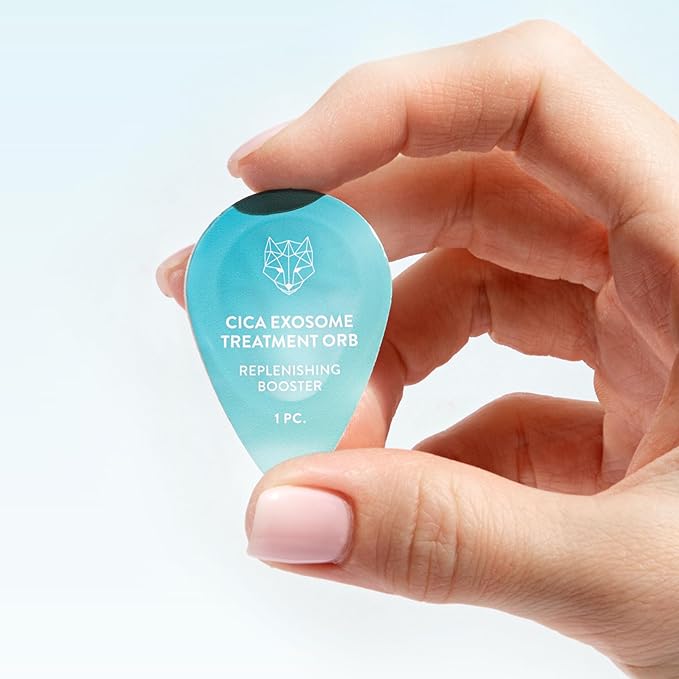 Snow Fox Skincare - Freeze-Dried Exosome Orbs | Bio-Fermented Hyaluronic Exosomes | Facial Serum | Luxury Skincare Treatment for Face, All Skin Types | CICA Exosome Treatment Orb - 5 Capsule