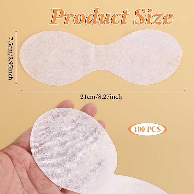 Non-Woven Eye Care Patches Paper, 100 Pieces Disposible Eye Mask Paper Cotton Spa Eyes Care Sheets Pads DIY Skincare Eyes Covers Beauty Tools for Facial Treatments, Moisturizing & Makeup Prep