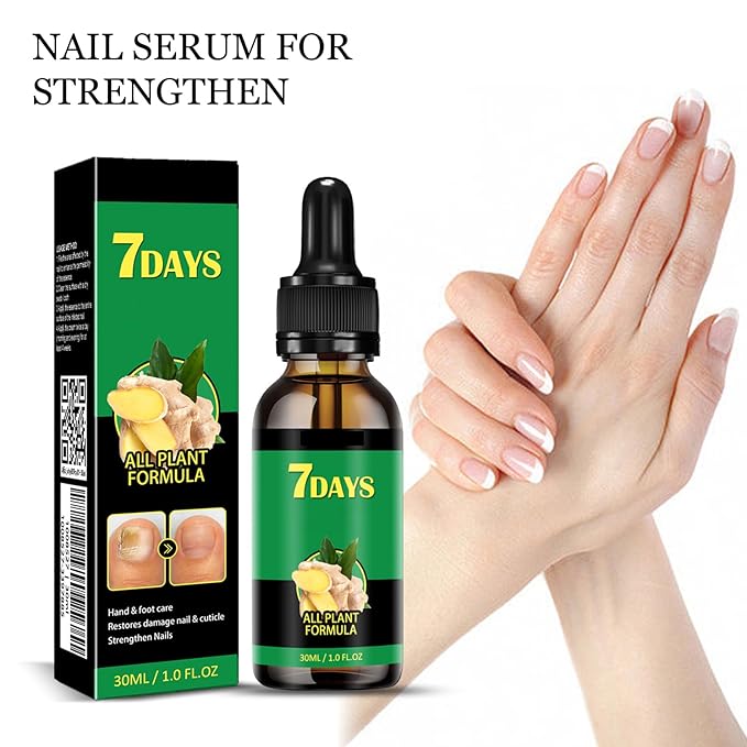 7 Days Nail Serum, Ginger Nail Serum, Ginger Nail Oil For Nail Care, Cuticle Oil, Nail Growth Serum, Ginger Nail Growth Oil, Nail Oil 2PCS
