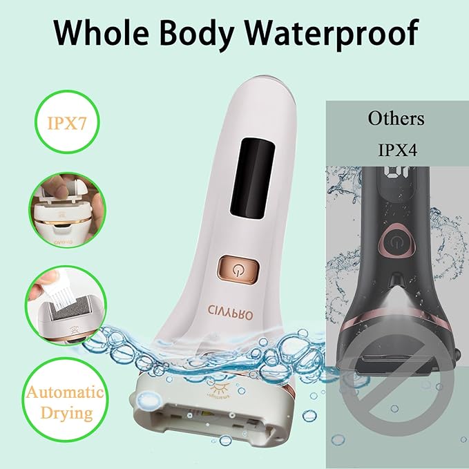 Electric Foot Callus Remover- Long Service Time, Rechargeable Electronic Foot File- Ideal Gift, Professional Pedicure Tools, Waterproof Foot Scrubber, Pedicure Kit Feet Care for Dead Skin (White)