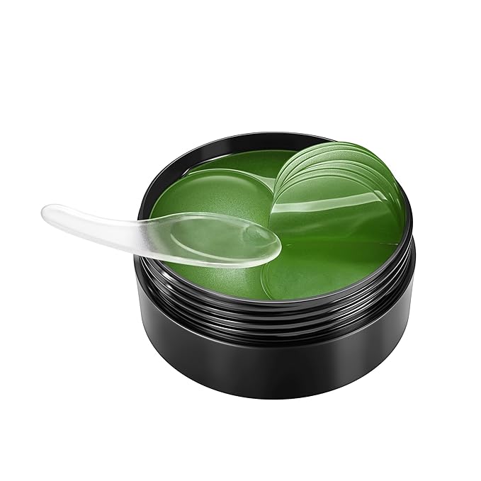 Under Eye Patches, Green Tea, 30 Pairs, Skin Treatment Masks for Dark Circles, Puffiness, Wrinkle, Hydrating Eye Mask, Anti-Ageing, Collagen, Plant Extract