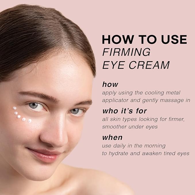 Epielle Firming Eye Cream | Anti-Aging Serum for Sagging Skin and Wrinkles | Cooling Applicator for Refreshing Application | Korean Skincare