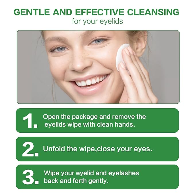 Okra Eye Care Patch,Effective Relief for Itchy, Dry Eyes, Hypoallergenic & Soothing for Sensitive Eyes, Individually Wrapped, Pack of 14