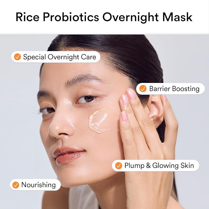 Abib Rice Probiotics Overnight Mask Barrier Jelly 2.7 fl oz I Moisturizer for Slugging Intensive Hydrating Nourishing Face Sleep Sleeping Mask for Korean Skin Care jelly eye cream clay mask glass skin