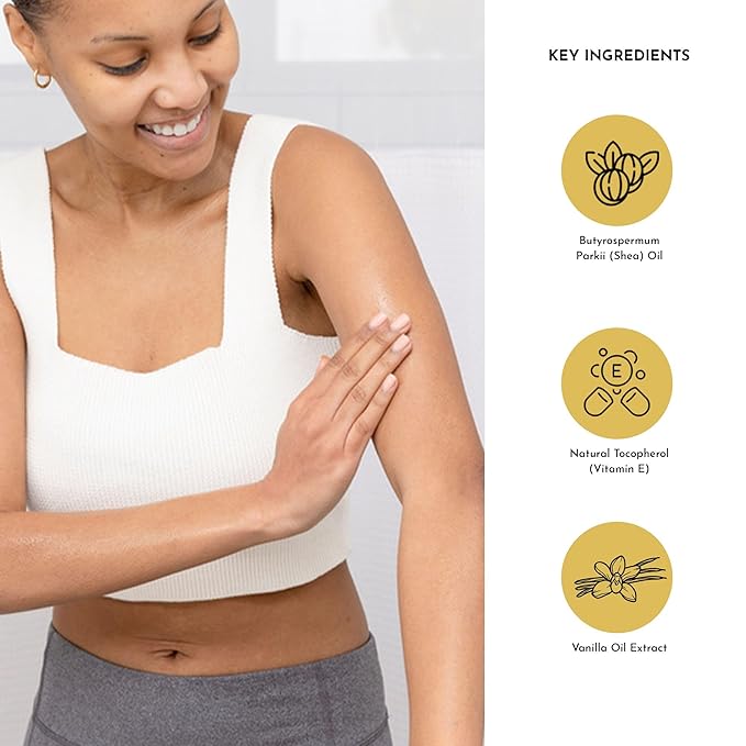 BOLDEN SHEA OIL with Vitamin E | 100% Natural | Unparalleled Moisture & Radiance for Skin & Hair | Sweet Vanilla Scented | 3.4 fl oz