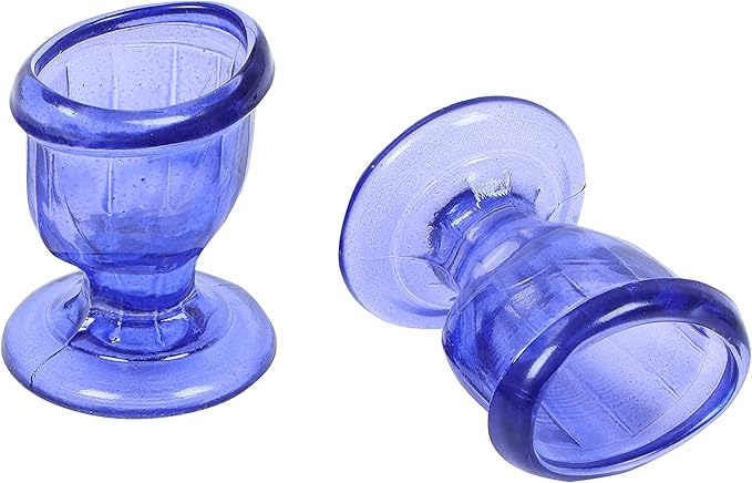 Glass Eye Wash Cup with Engineering Design to Fit Eyes for Effective Cleansing Superior, Smooth Edge,Snug Fit- with Storage Container Soothing Relief from Allergens, Irritants, Makeup, Dust, Dry Eyes