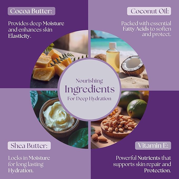 Hydrating Body Oil for Women | Lightweight All-Natural Moisturizing Oil | Fast-Absorbing Moisturizer | Scented Body Oil for Women - Coco Cashmere 3 Oz