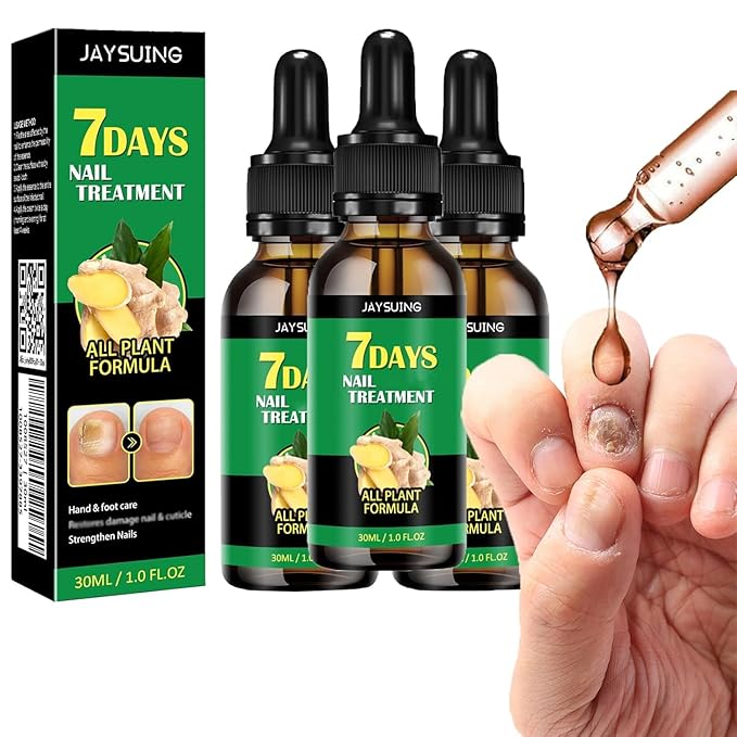 3PCS Ginger Nail Care Serum - Moisturize the Cuticle & Strengthen Nails and Helps Nails Healthy Grow