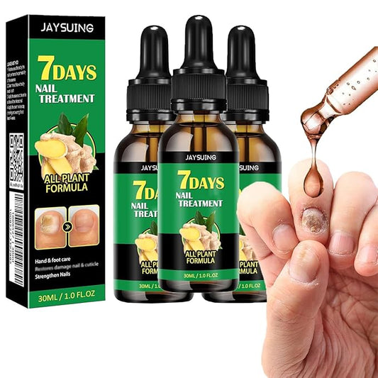 3PCS Ginger Nail Care Serum - Moisturize the Cuticle & Strengthen Nails and Helps Nails Healthy Grow