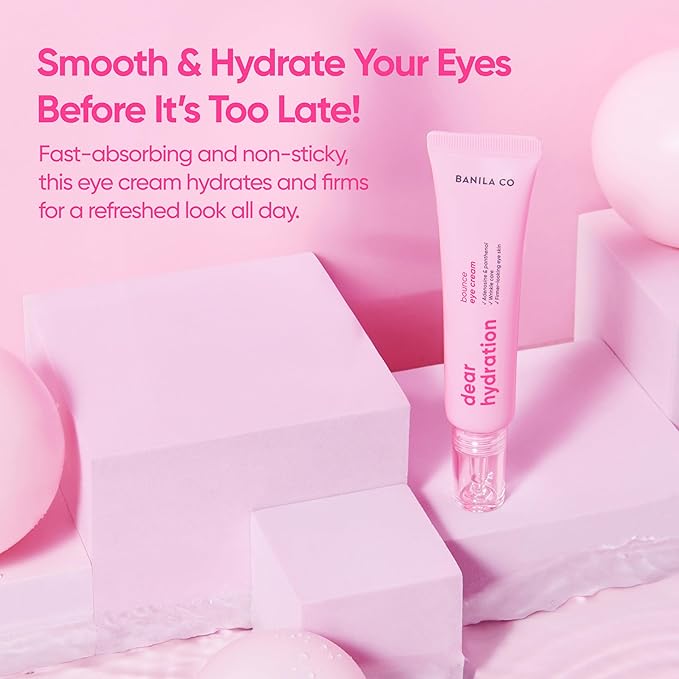 BANILA CO Dear Hydration Bounce Eye Cream | Hydrating & Nourishing Eye Serum for Undereyes | Reduce Dark Circles and Puffiness with Panthenol (20ml / 0.67 fl oz)