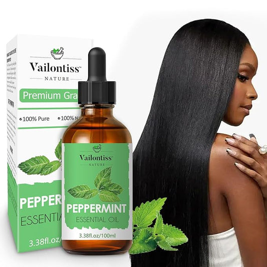 Peppermint Oil, Scalp & Hair Strengthening Oil, hair oils for Hair Growth, Dandruff Removal and Hair Strengthening for All Hair Types(Peppermint Oil, 100ml)