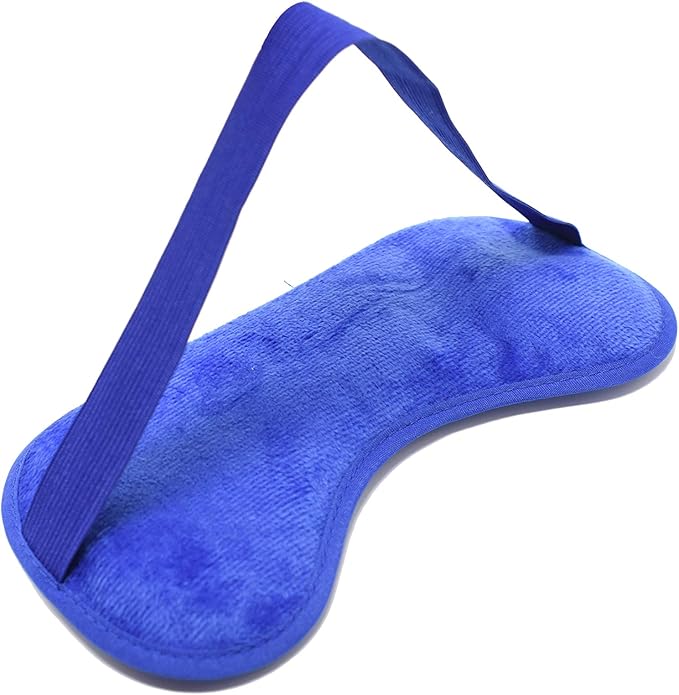 Eye See Plush Gel Eye Mask for Puffy Eyes, Blue - Cold Eye mask to Treat Dark Circles, Sinuses, Dry Eyes, and for Allergy Relief - Microwave Safe for Heat Therapy