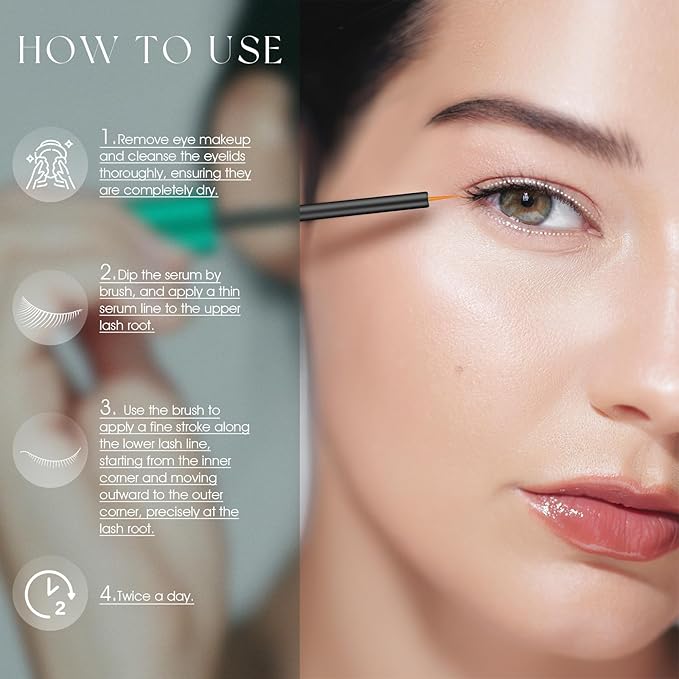 Lash Treatment:Strengthen and nourish lashes for a healthier look. 0.1 Fl. Oz (3 mL) (Green)