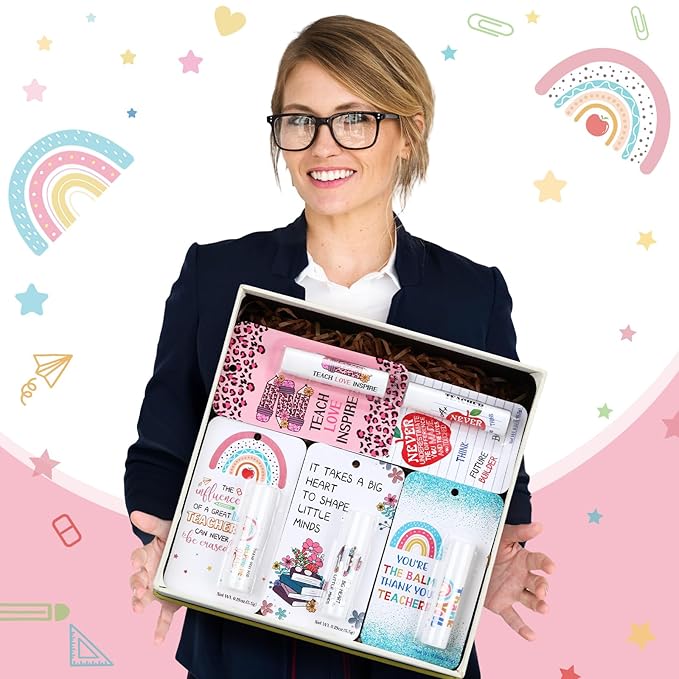 60 Pack Teacher Appreciation Gifts Bulk Lip Balms Teacher Week Employee Coworkers Team Thank You Gift Honey Flavor Balm Inspirational Motivational Graduation Party Gifts