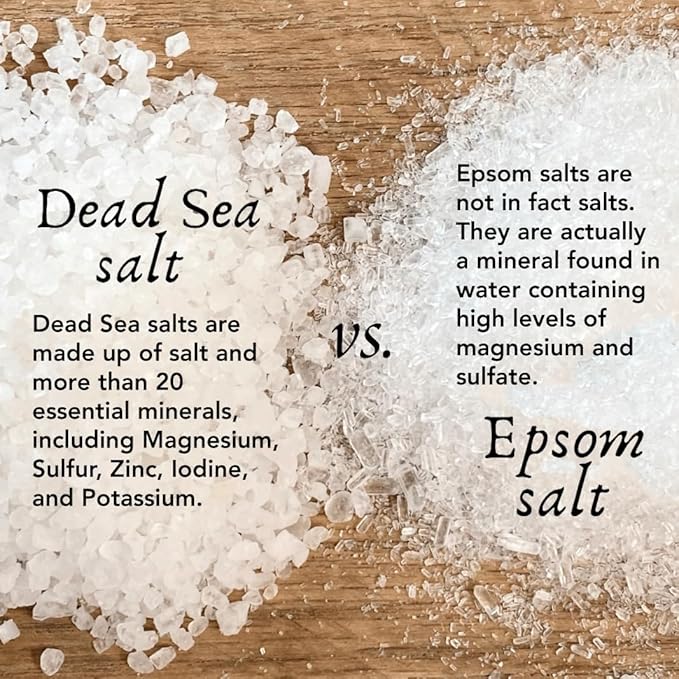100% Pure Dead Sea Mineral Bath Salt Fragrance Free 6 Pack 2.5 oz Single Use Packets with Magnesium, Sulfur and 21 Essential Minerals. All Skin Types, Problem Skin. Natural, Therapeutic.
