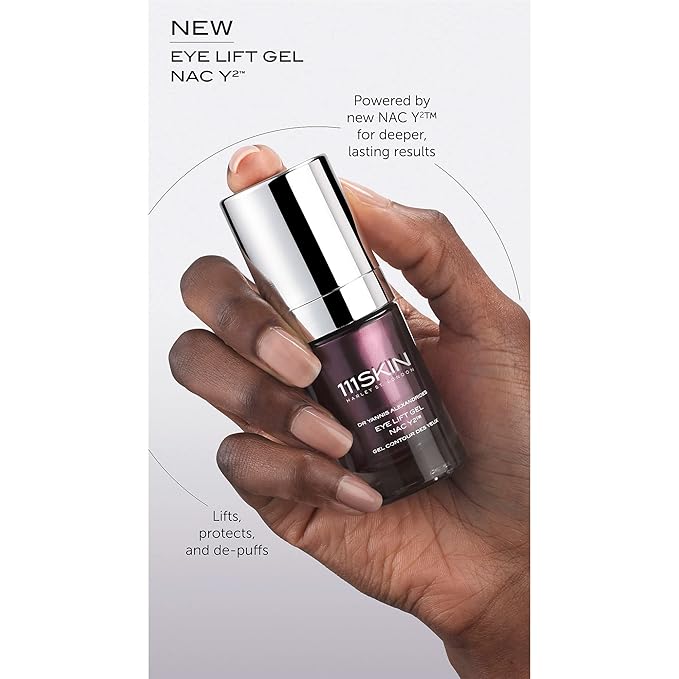 111SKIN Eye Lift Gel, Hydrating Under Eye Gel for Dark Circles and Puffiness with NAC Y2, Caffeine, Silverskin Extract & Niacinamide, Serum for Undereye to Improve the Appearance of Skin, 0.5 fl oz