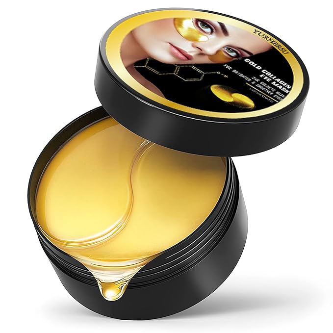24K Gold Under Eye Mask, For Puffy Eyes and Dark Circles, Anti-Aging and Anti-Wrinke Treatments