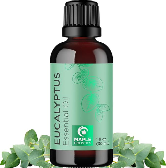 Pure Eucalyptus Essential Oil for Diffuser - Natural Eucalyptus Aromatherapy Diffuser Oil for Scalp Hair Skin and Nails - Undiluted Eucalyptus Essential Oils for Diffusers for Home and Self Care