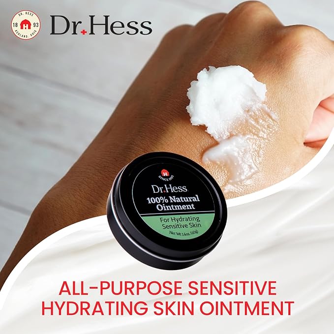 100% Natural Sensitive Skin Ointment, All-Purpose Ointment with Soybean Oil, Cocoa Butter, Shea Butter & Aloe Vera, Moisturizer Cream for Face & Body, Cracked Heels, 1.4 oz 4 Pack