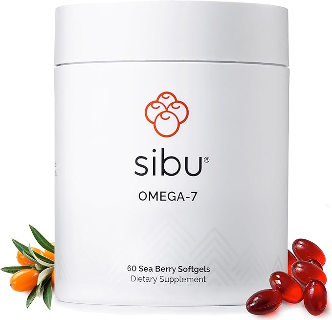 sibu Omega-7 Softgels Starter Kit, Premium Organic Himalayan Sea Buckthorn Oil (60ct, 30 Day Supply) – Supplement for Healthy Skin, Hair, Nails and Dryness