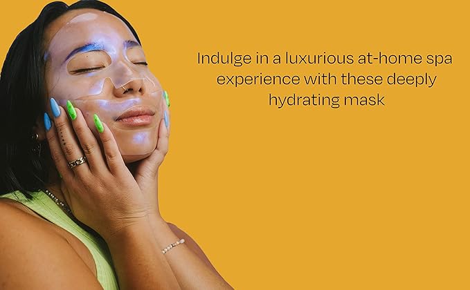 KINDIA Hydrating Sheet Mask with Niacinamide, Facial Masks for Women Skin Care Moisturizing Face Masks aura drip - 1 Count