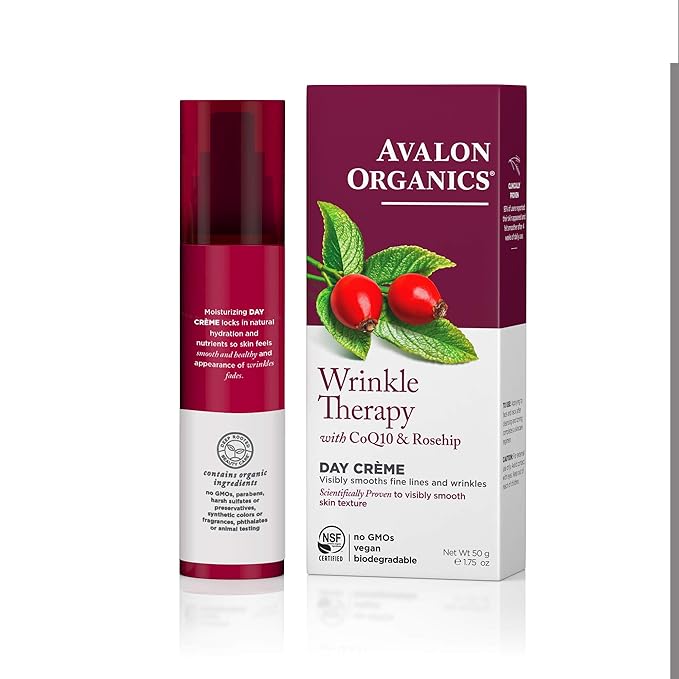 Avalon Organics Day Crème, Wrinkle Therapy, 1.75 Oz