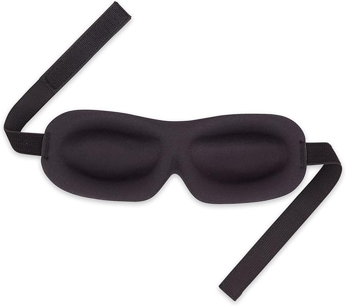 Bucky 40 Blinks No Pressure Printed Eye Mask for Travel & Sleep, Zebra, One Size