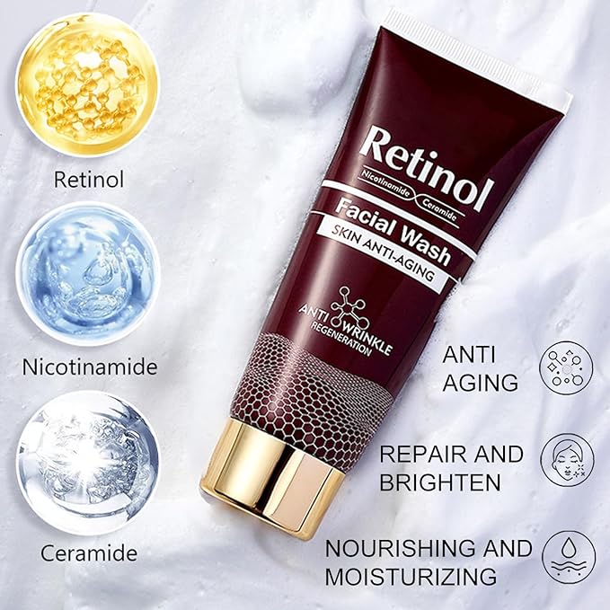 Retinol Skin Care Set, Stocking Stuffers for Women & Girls Gifts Facial Care Kit, Pamper Gifts For Teenage Girls Skincare Set For Glow& Moisturiser, Cleanser,Serum,Lotion,Eye Cream(4pcs)