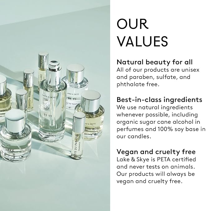 Lake & Skye 11 11 Body Oil, 3.4 fl oz (100 ml), Hydrating with Vitamin E & Sweet Almond Oil - Sheer & Uplifting Scent