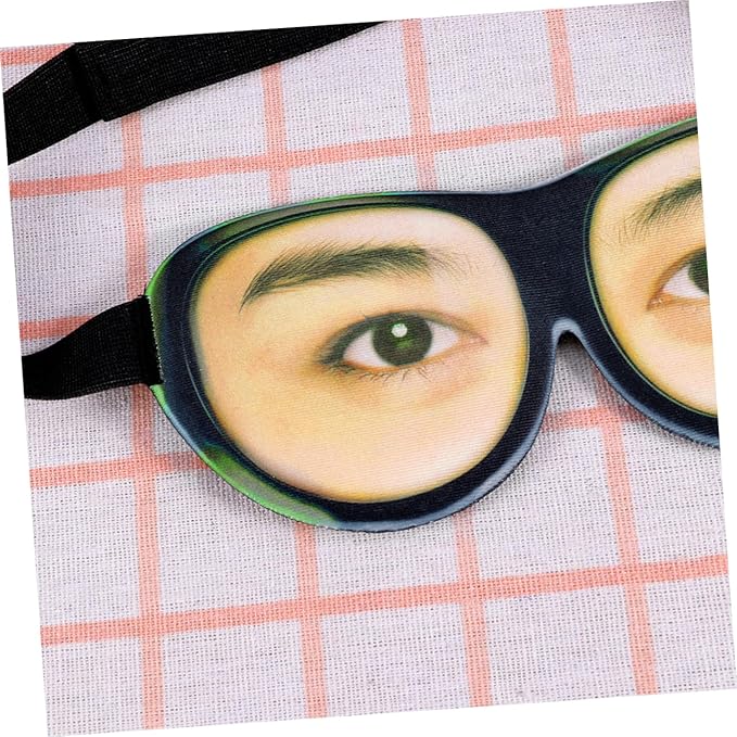 Mobestech 2pcs Travel Eye Mask Eye Mask for Travel Spoof Eye Mask Stereoscopic Eye Mask Eye Printing Eyeshade Funny Eye Masks for 3D Eye Eyeshade 3D Sleeping Eyeshade at Night Blindfold