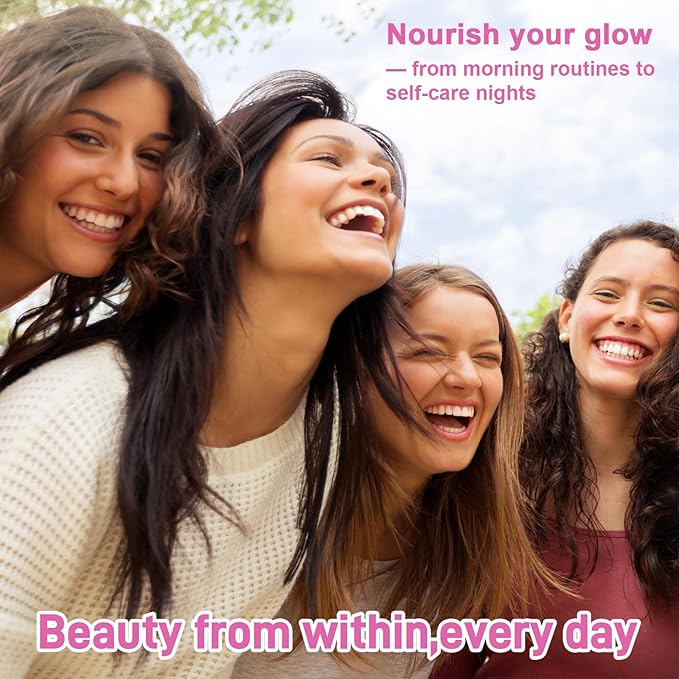 Sugar Free Beauty Gummies, Hair Skin and Nails Gummies with Vitamins A C E, Natural 6000mcg Biotin Gummies for Women Men, GMO Free, Gluten Free (Strawberry, 60 Count)