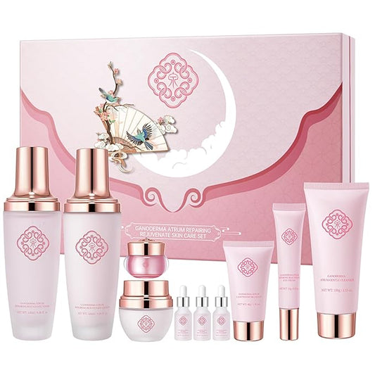 Ganoderma Anti-Aging10-Piece Skincare Set Moisturizing and Rejuvenating Skincare Set For Women Mother's Day Gift