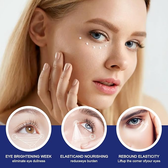 Sea Gril Anti Wrinkle Serum, Peg-8 Complex Anti Wrinkles Essence, Glozie Eye Serum, Anti Aging Firm Eye Cream, Glozie Instant Eye Lift Cream,Temporary Eye Tightener(2PCS)