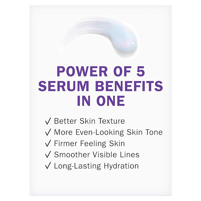 Olay Super Serum - Vitamin C & E, Niacinamide, Collagen Peptide, AHA - Glass Skin Care for Face - Brightening, Hydrating, Firming, Evens Tone, Smooths Fine Lines, Dark Spot Reduction, 1.0 Oz