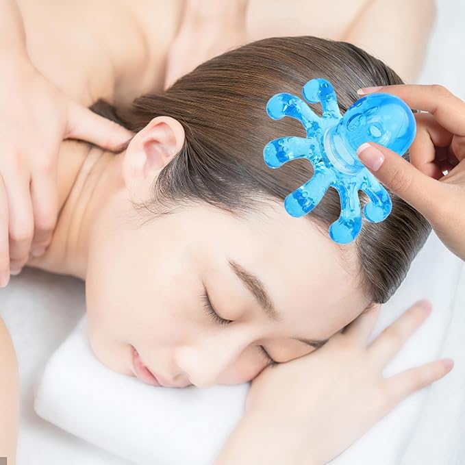 2 Pcs Portable Massager Manual Scalp Massagers Handheld Massager Octopus Handheld Massage Body Tool Octopus Head Massage Massagers for Neck Head Massager Hair Ball Head Elder