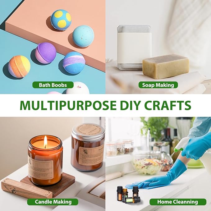 24 Bottles Essential Oil Set - Natural Essential Oils - Perfect for Diffuser, Massage, DIY Candle and Soap Making (5ml)