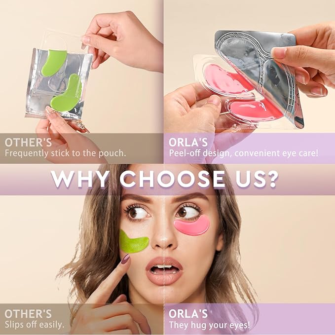 Under Eye Patches,30 Pairs Eye Mask Skin care for Dark Circles, Puffy Eyes, Under eye Bags,Wrinkles,Eye Treatment Skin Care for Men & Women Gift （Rose）