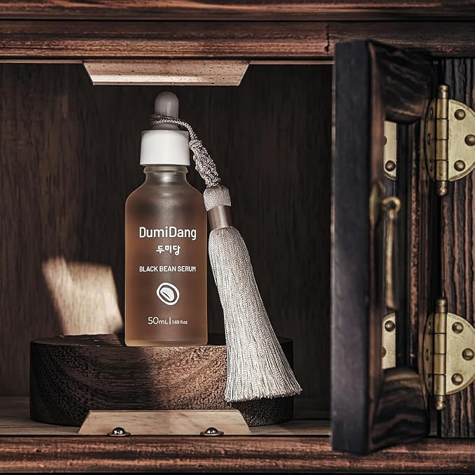 Black Bean Serum - Korean Traditional Vegan Skincare Formula, Anti-Aging and Elasticity with Fermented Black Bean Extract, Vegetable Collagen and Carrot Extract, 50mL | 1.69fl.oz.