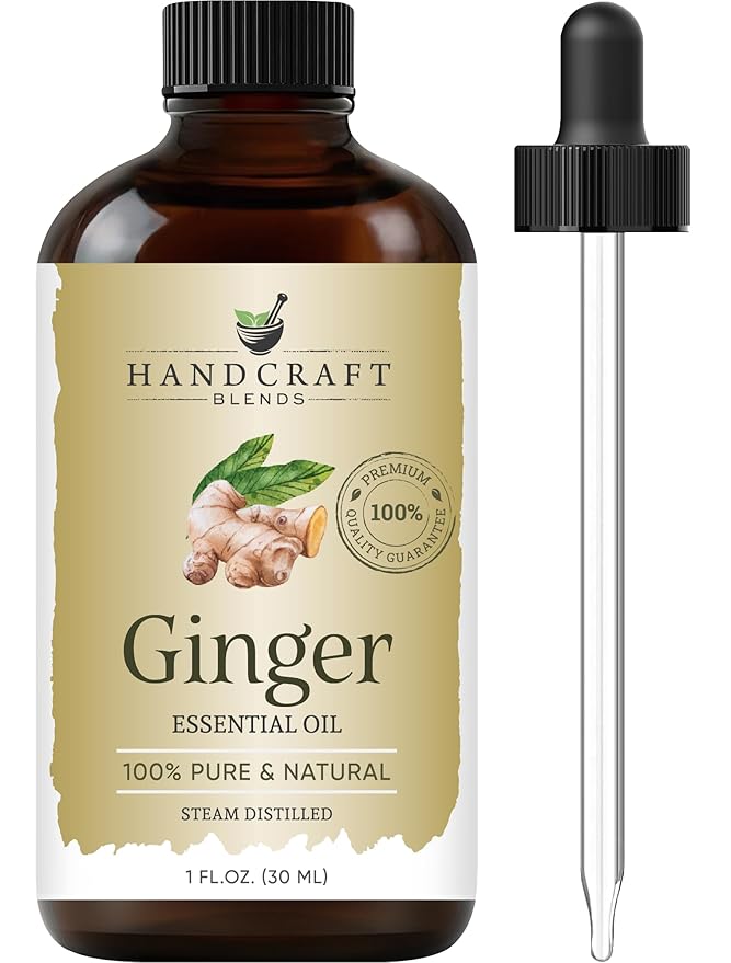 Handcraft Blends Ginger Essential Oil - 1 Fl Oz - 100% Pure and Natural - Premium Grade Essential Oil for Diffuser and Aromatherapy