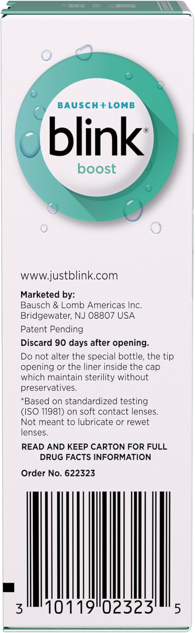Blink Boost Preservative-Free Lubricating Eye Drops, Eye Care Drops for Dry Eyes, Instant Moisture for Dry Irritated Eyes & Comfort Throughout the Day, Contact Lens Friendly, 10 mL