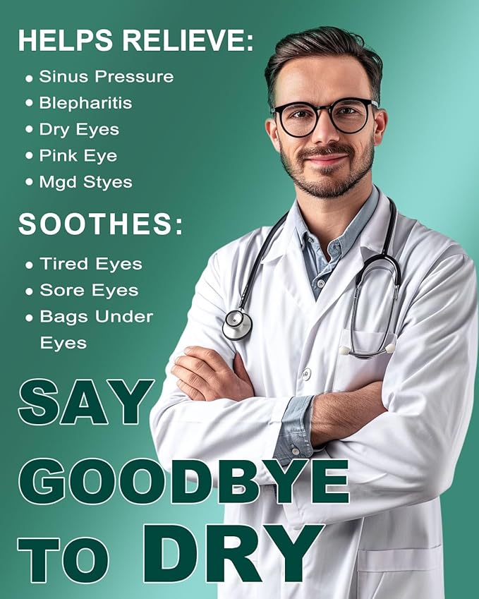 ProCIV 30 Packs Steam Eye Mask,Warm Compress for Dry Eyes Sleep Mask,Hot Auto Heated Eye Masks Relaxing Gifts for Women Moist Heat Soothing Eye Fatigue,Disposable Eye Mask for SPA Essentials