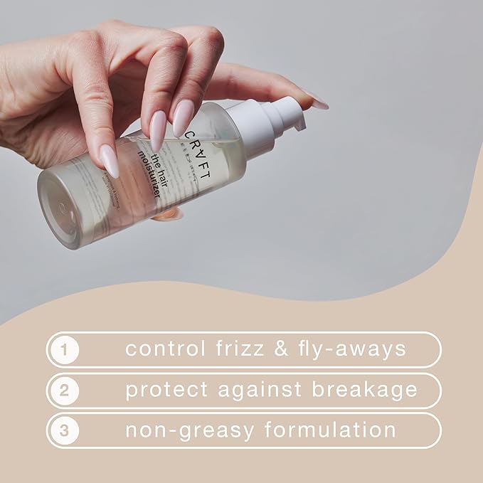 CRVFT Daily Leave-in Conditioner for Women [OIL] | Hair Serum/Moisturizer | For Dry and Damaged Hair | Anti Frizz Argan Oil Serum Scented [3.38oz]