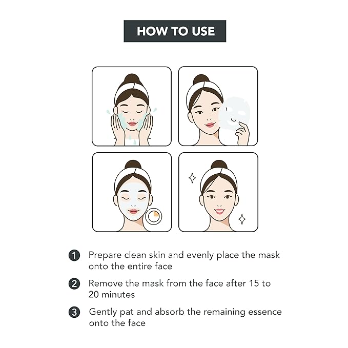 SKIN627 Bulk 12PK Face Masks Skincare, Korean Skincare, Facial Mask, Sheet Masks Korean (12PK Retinol with Pearl)