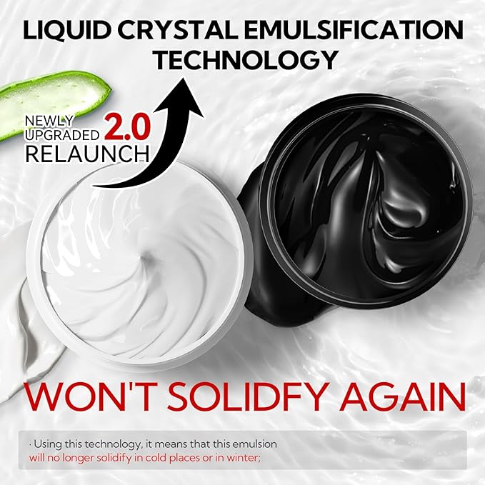 LANBENA 2 PCS Pore Strips, 2% BHA(Salicylic Acid) Nose Pore Strips 2.0 + Bamboo Charcoal Blackheads Remover Peel off Mask 3.0, Plants Pore Cleanser Purifying, added Amazonian White Clay, Oil Control