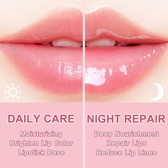 4 PCS Bee Lip Balm Lip Mask Honey Pot Lip Mask & Lip Scrub Set, Watermelon & Cherry & Coconut & Apple Lime Lip Mask Propolis Moisturizing Lip, Hydrating Prevention Dry and Cracked