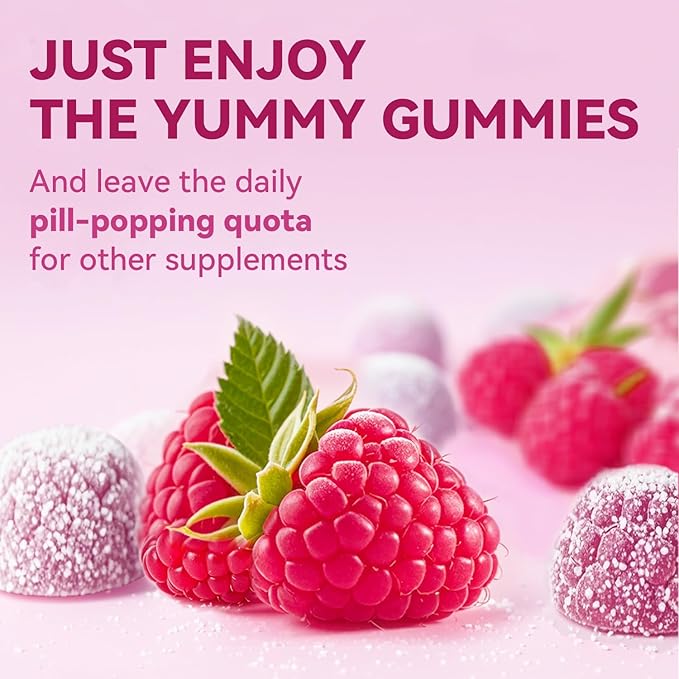 Gynable Biotin Gummies Vitamin B7, 5000 mcg, Hair Skin and Nails Supplement, 60 Count, 2 Month Supply