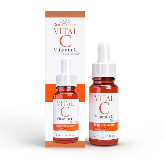 Vital C Vitamin C Serum for Eyes, 0.5 ounces | Anti Aging & Anti Wrinkle | Light Moisturizer | Skin Firming | Boosts Collagen | Anti Oxidant Rich