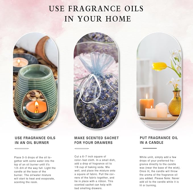 3.38FL.OZ Watermelon Fragrance Oils for Aromatherapy, Essential Oils for Diffusers for Home, Perfect for Diffuser, Yoga, Skin Care, DIY Candle and Soap Making - 100ml