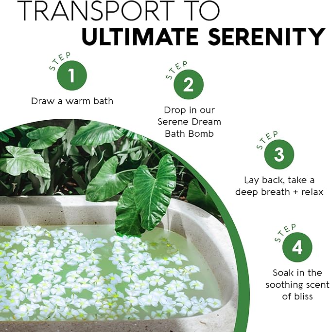 Nature's Beauty Eucalyptus & Tea Tree Bath Bomb Multi-Pack- Natural Hand Crafted, Non-Staining, Luxury Fizzy Spa Bomb, Sooth + Restore Skin, Made w/Coconut Oil & Witch Hazel, 5.5oz (4 Pack)