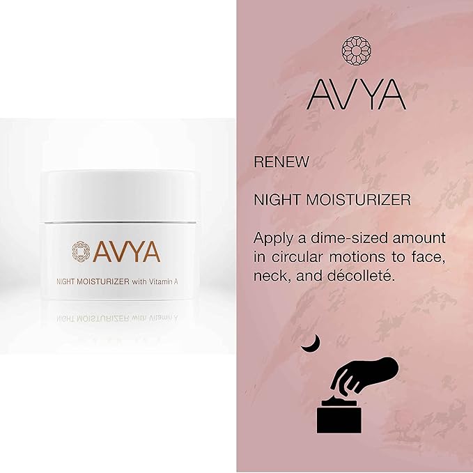 Avya Skincare Discovery Starter Set | Anti-Aging | Gentle Cleanser (15ml) + Anti-Aging Power Serum (10ml) + Eye Bright Cream (5ml) + Night Moisturizer (10ml)